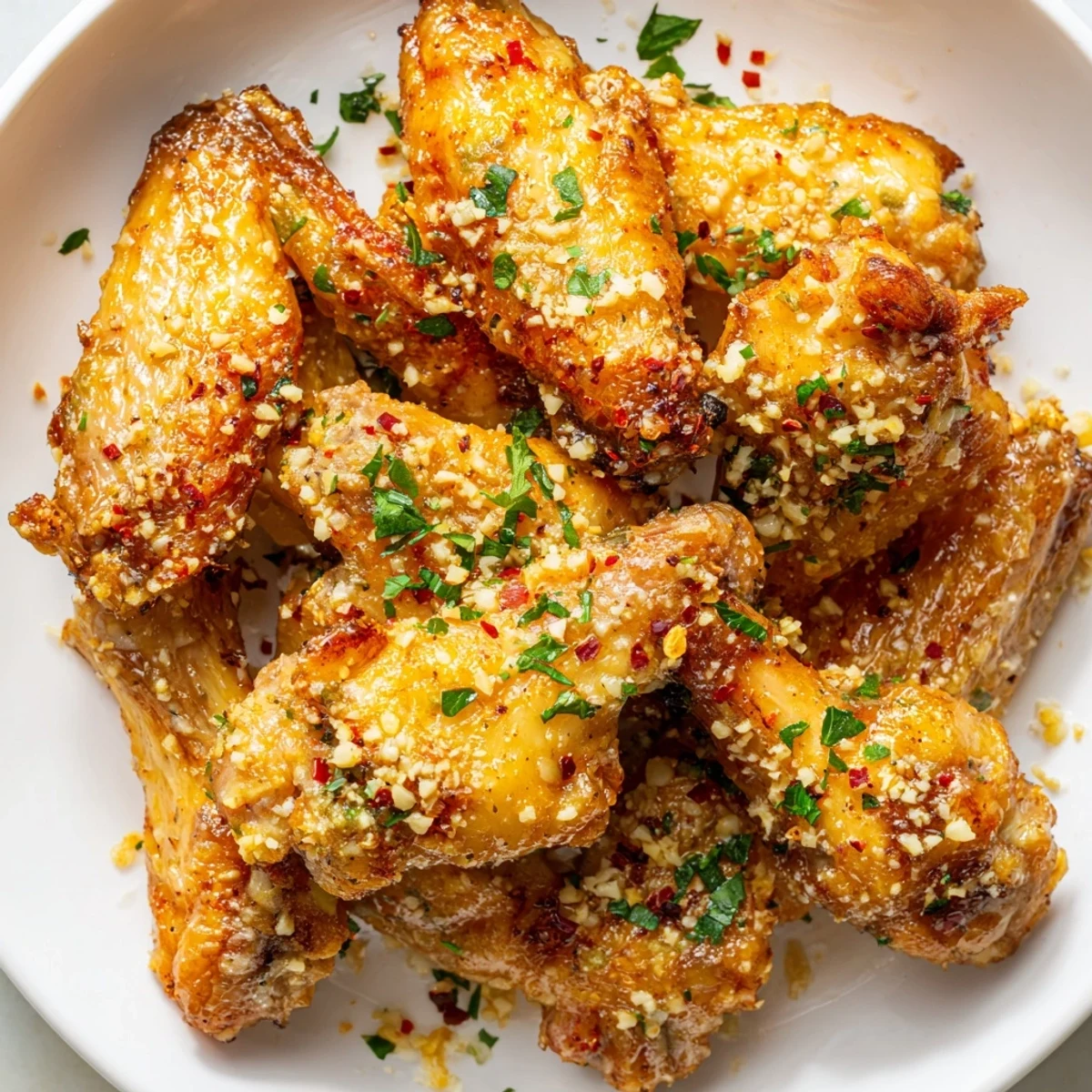 These flavorful garlic parmesan chicken wings, air-fried to perfection, are a fantastic game-day snack.