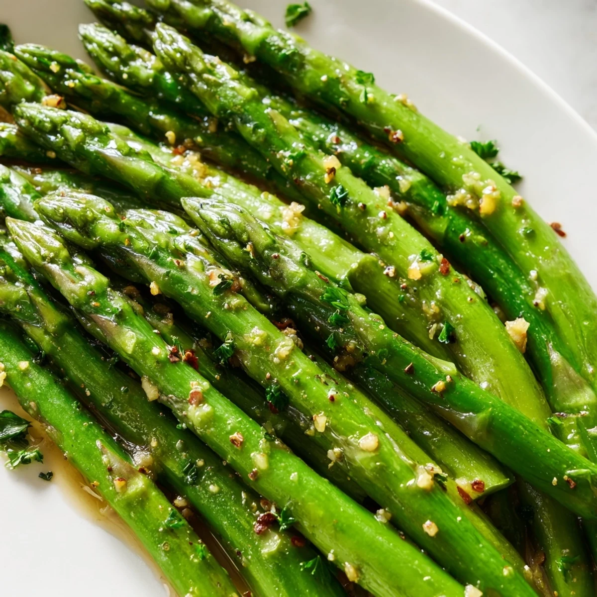 Lemon Garlic Asparagus Butter