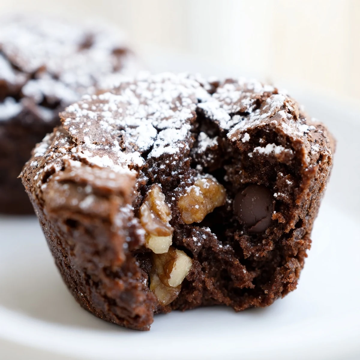Golden-brown Chocolate Brownie Bites with crisp edges sit on a wire cooling rack.