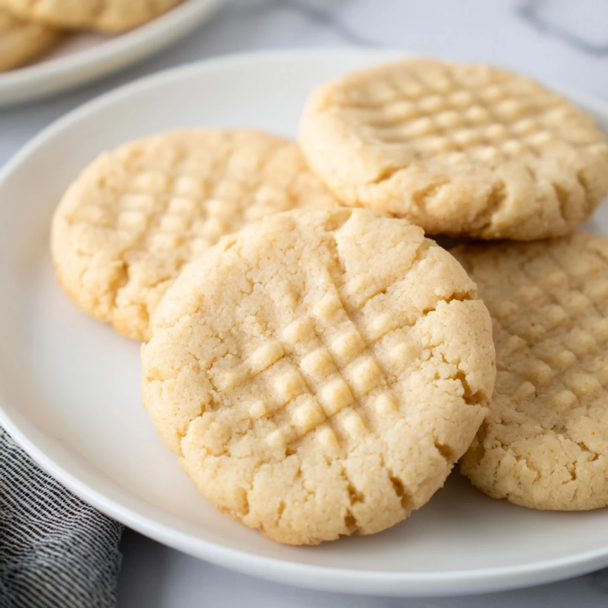 Freshly baked Keto Butter Cookies on a parchment-lined tray, perfect for a low-carb dessert or afternoon keto snack with coffee.
