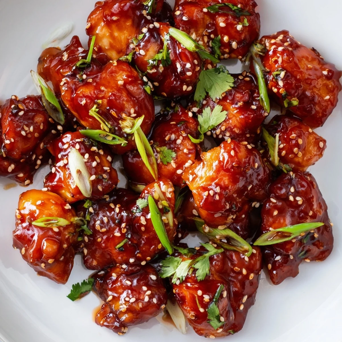 Sweet and Spicy Thai Chicken served over fluffy jasmine rice with lime wedges and fresh cilantro, ready for a family dinner.