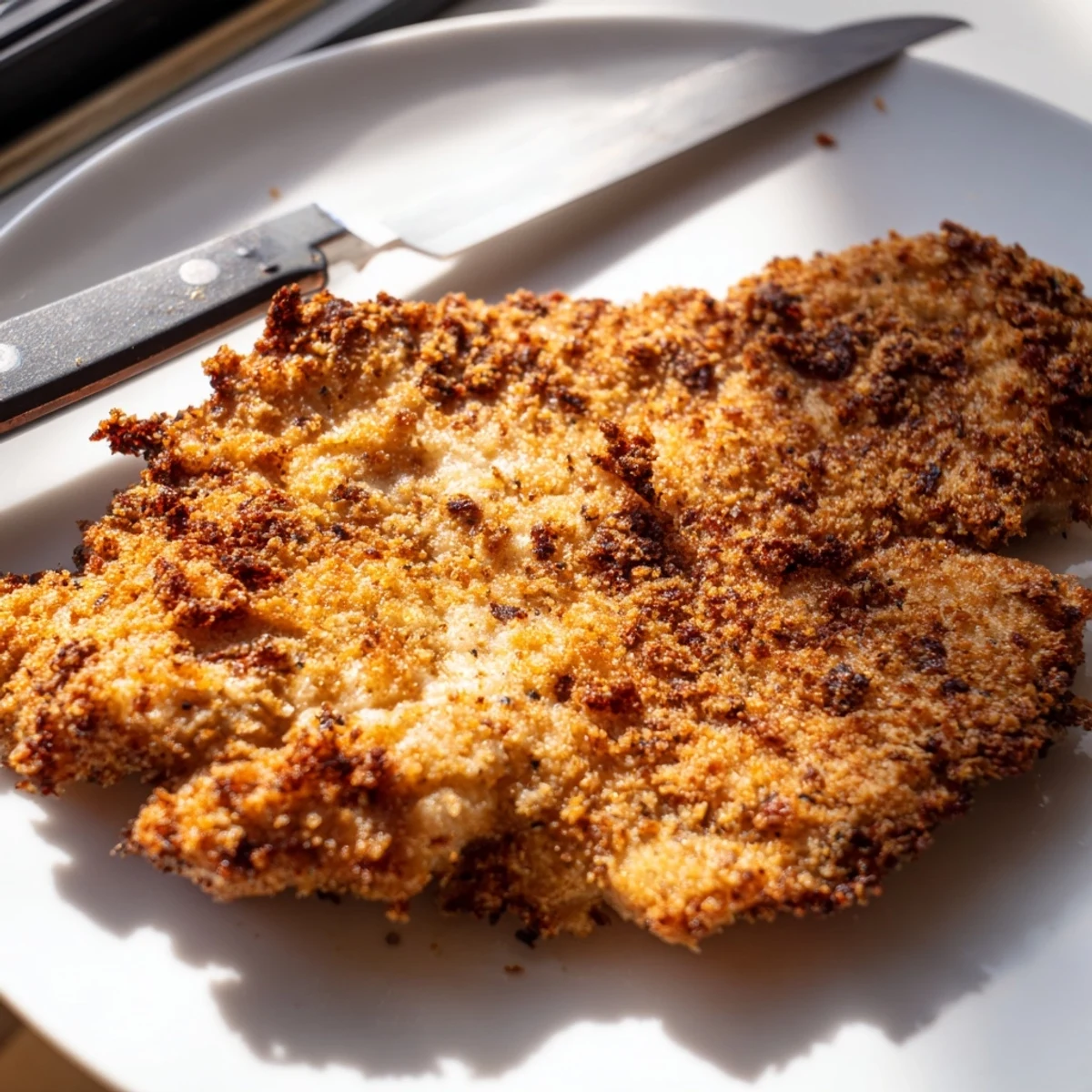 Juicy spicy jalapeño chicken served on white plate with ranch dipping sauce
