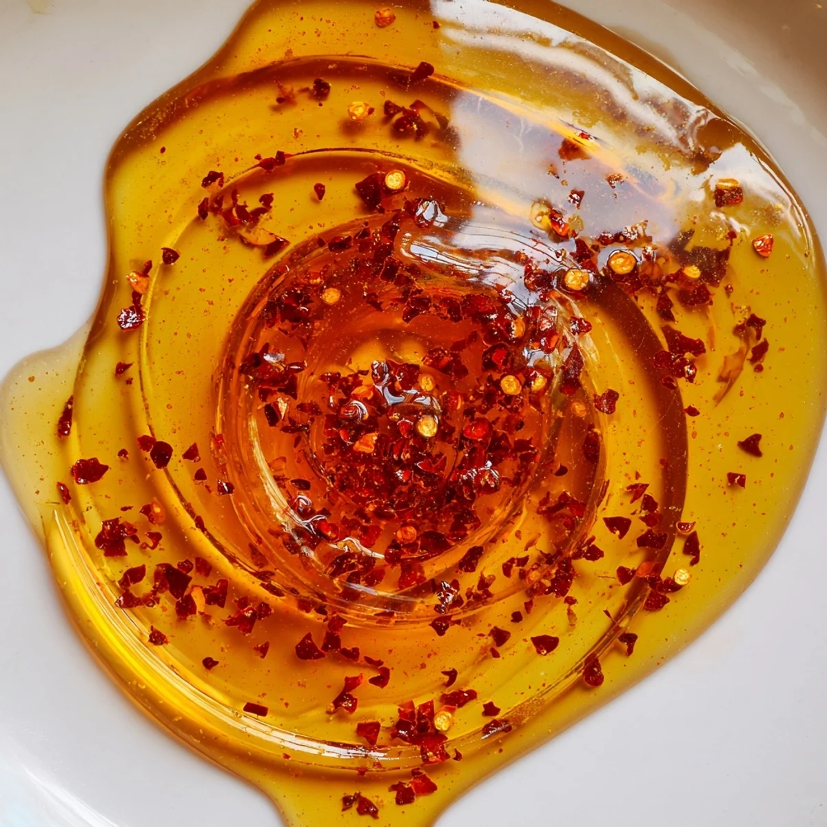 Rich amber hot honey glaze perfect for pizza fried chicken and biscuits