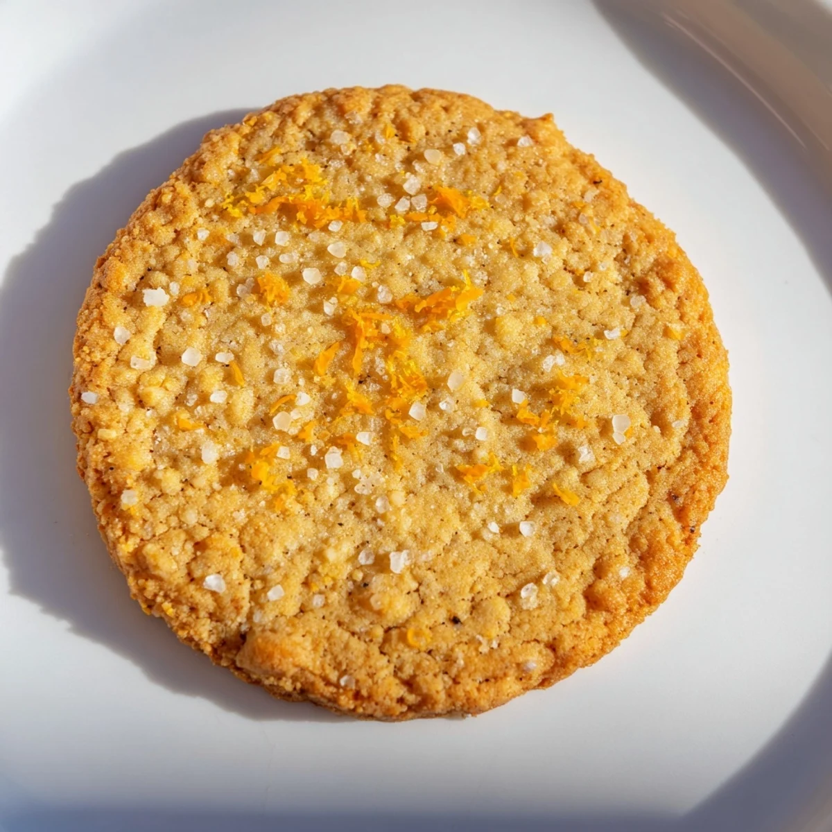 Close-up of spiced orange clove cookies showcasing crackled texture and golden edges