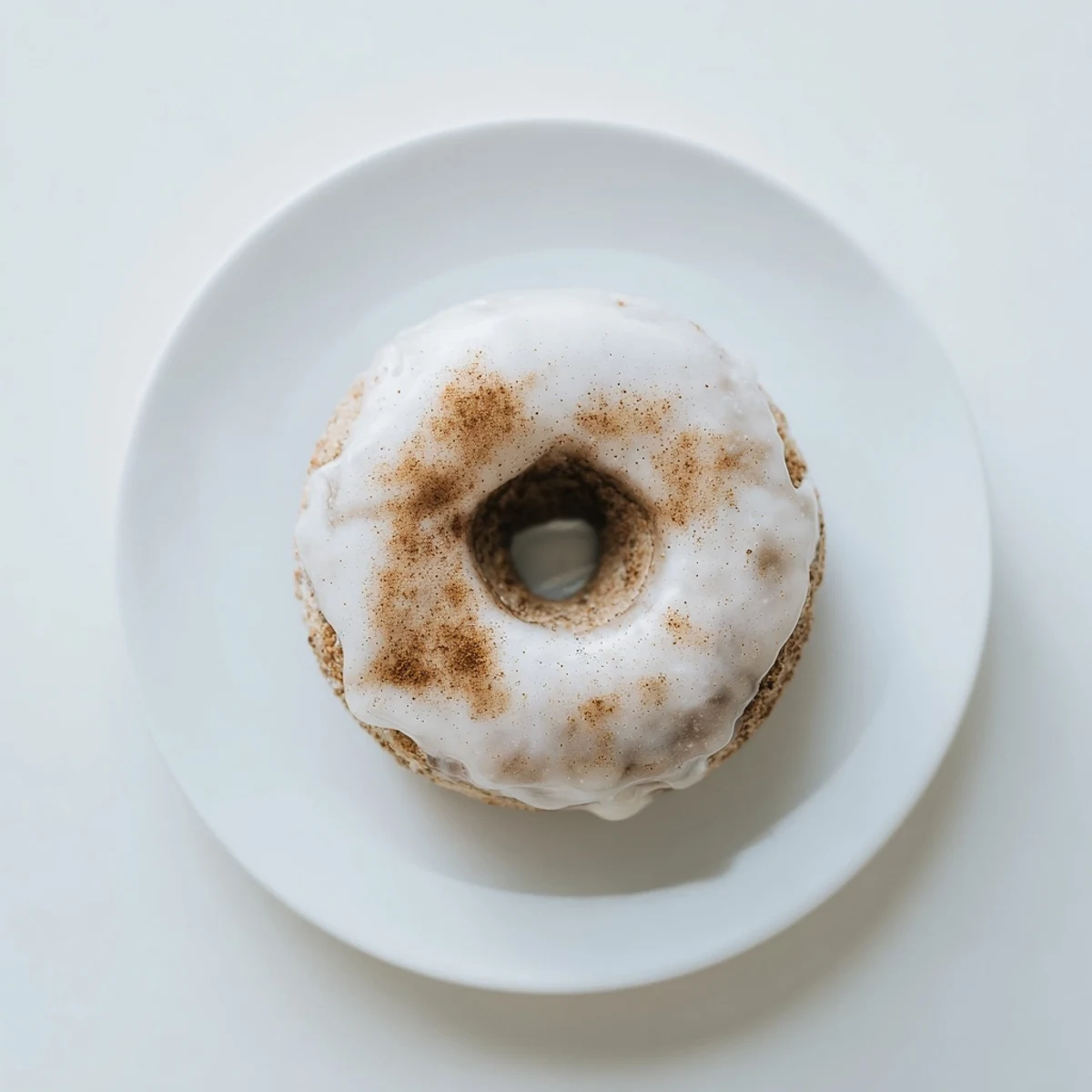 Light and fluffy Greek yogurt cake donuts fresh from the oven on a wire rack