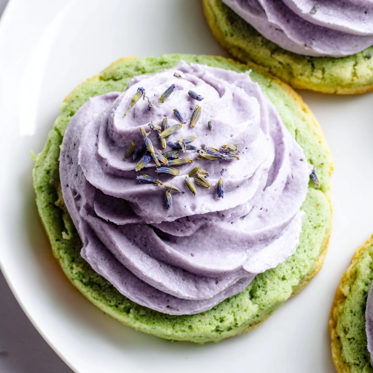 Matcha Sugar Cookies with Lavender