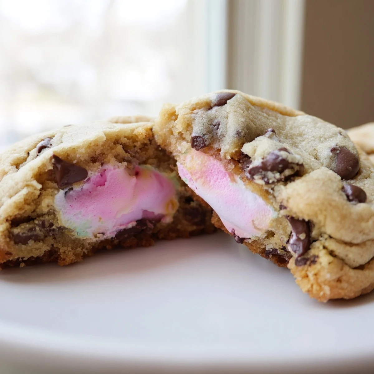 Chocolate Chip Peep Stuffed Easter Cookies