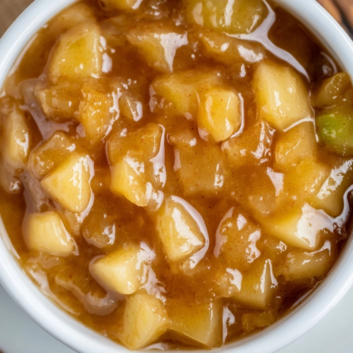 Fall Caramel Apple Jam spooned on toast, glossy amber swirls, cinnamon aroma