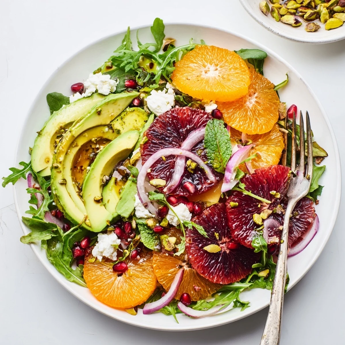 Bright grapefruit and orange segments glistening in this refreshing Citrus Salad with Pomegranate Jewels