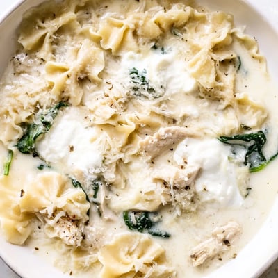 Quick White Lasagna Soup